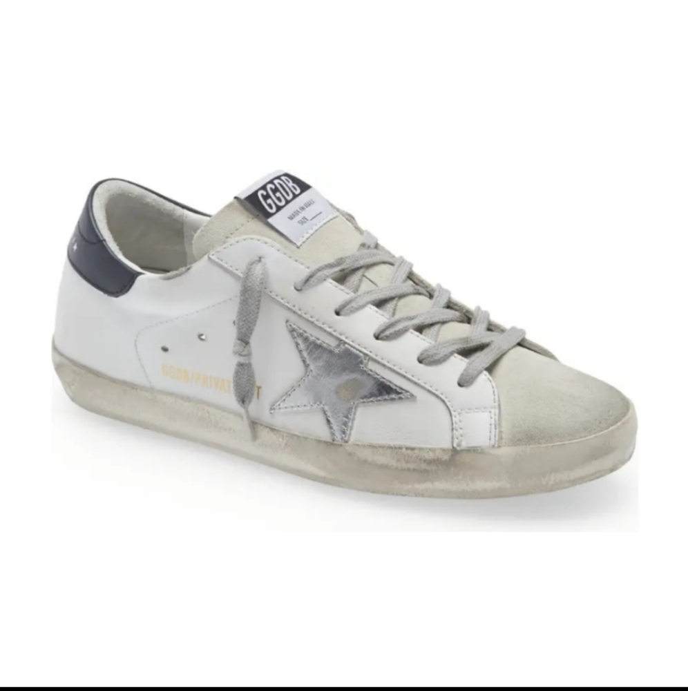 Worn one time Golden Goose Super-Star Center Stage Low Top Sneaker size 40